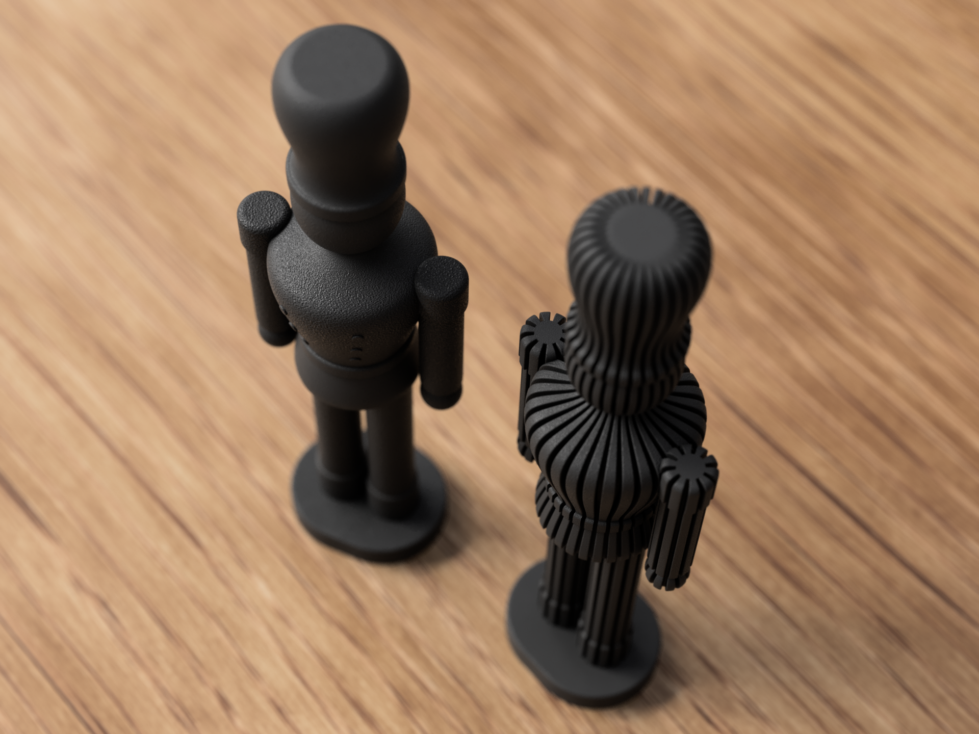 Nussknacker Deko – modern & minimalistisch | 3D-Druck Design | Stilvolle Winter Dekoration ⭐️