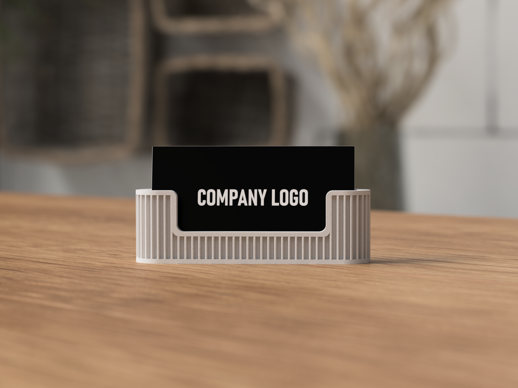 Visitenkartenhalter – modern & minimalistisch | 3D-Druck Büro-Deko | Professionelles Desk-Setup 🪪