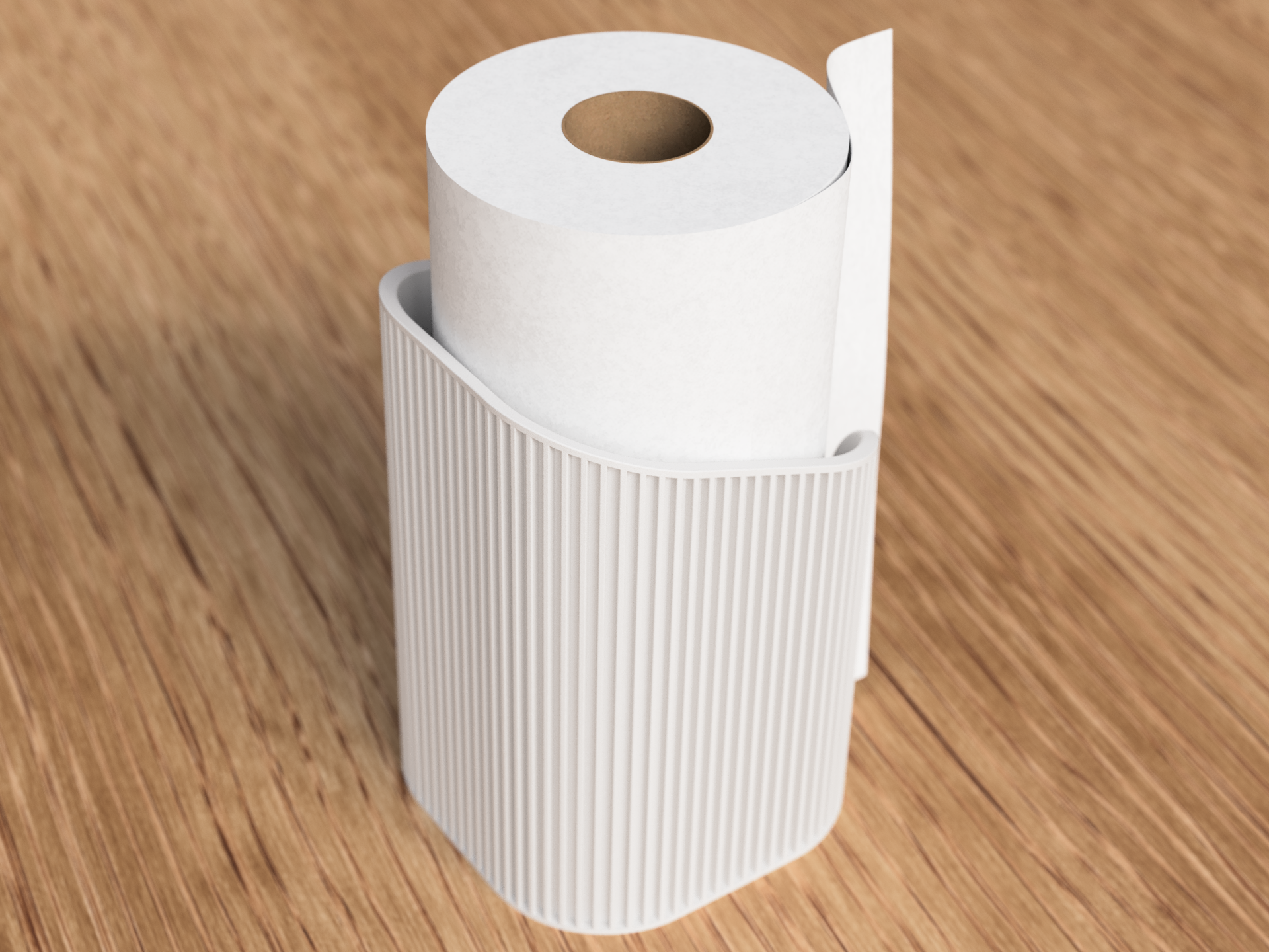 Japandi Paper Towel Holder – minimalistisch & funktional | 3D-Druck Design | Stil für deine Küche 🧺