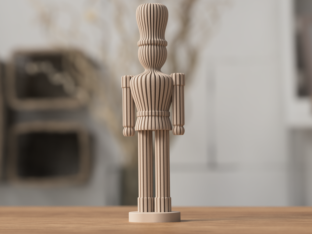 Nussknacker Deko – modern & minimalistisch | 3D-Druck Design | Stilvolle Winter Dekoration ⭐️