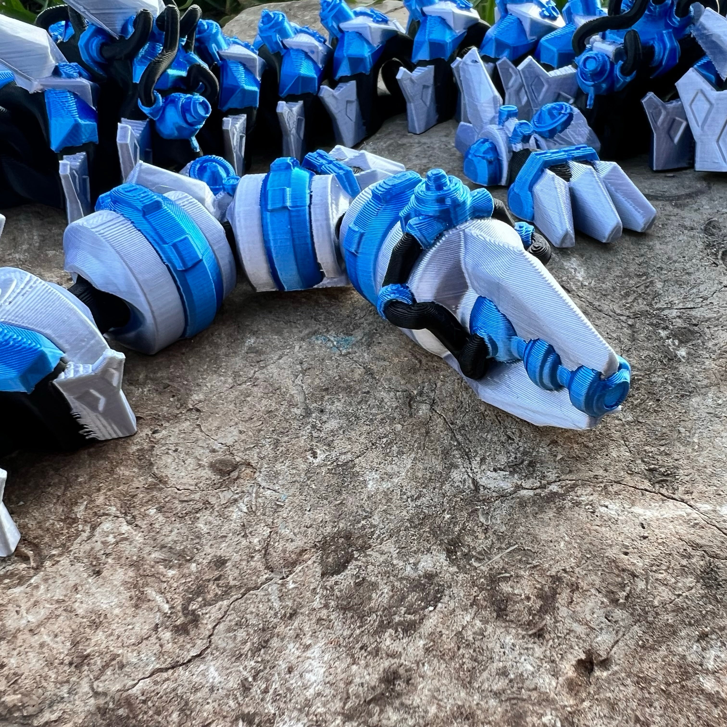 Articulated CyberFang Dragon – Wächter der Zukunft | Wunschgröße & Farbe