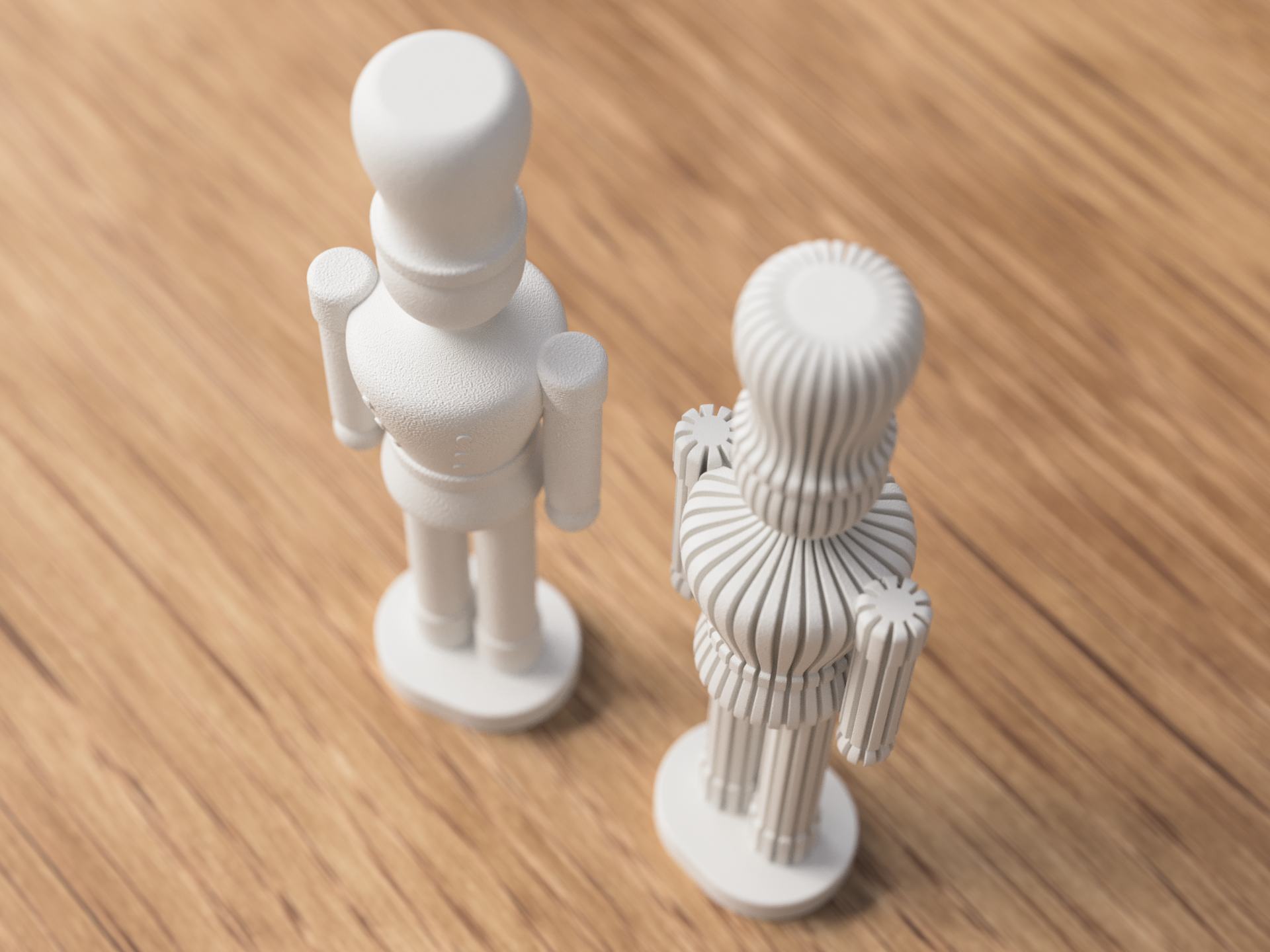 Nussknacker Deko – modern & minimalistisch | 3D-Druck Design | Stilvolle Winter Dekoration ⭐️