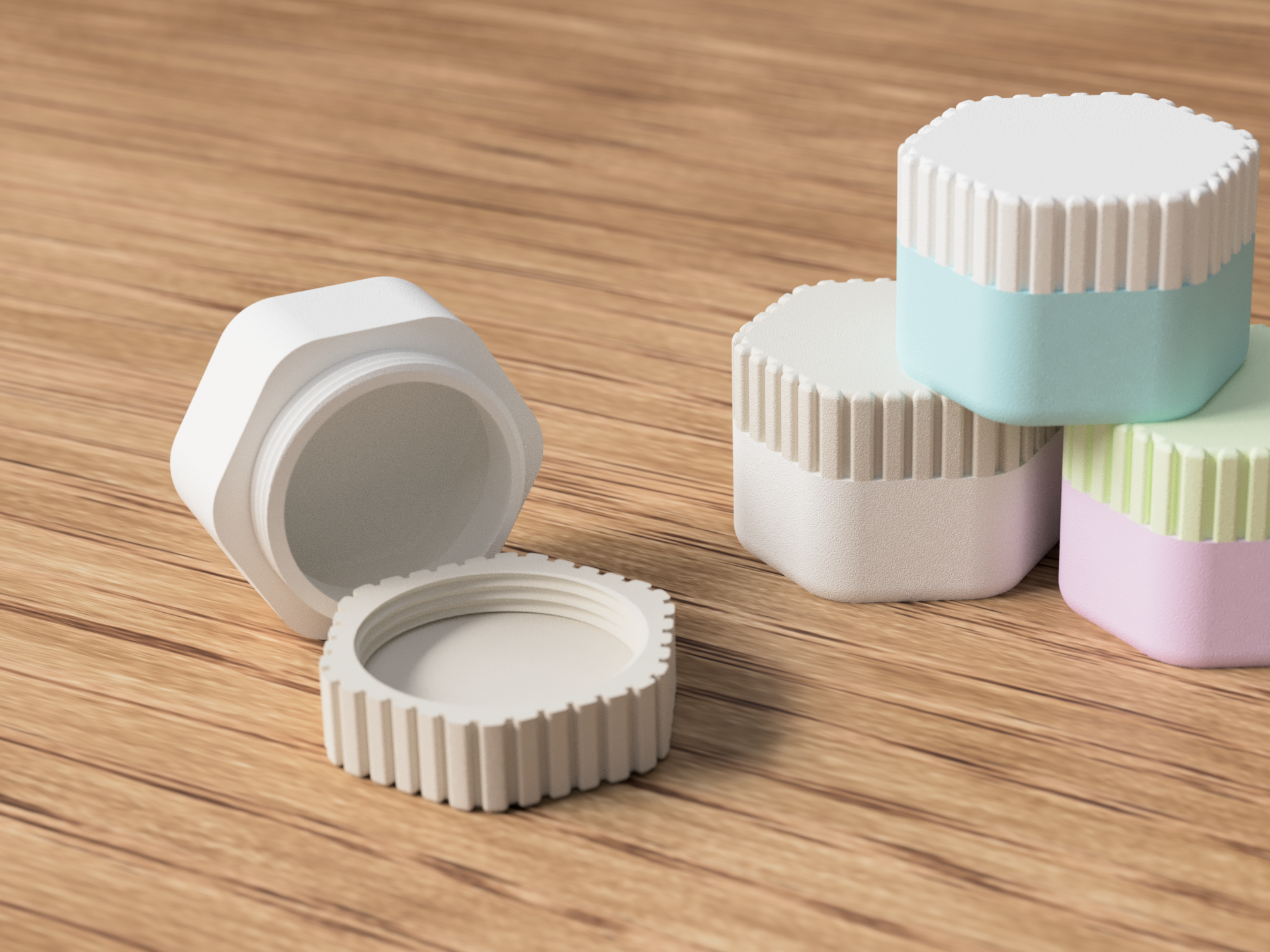 Mini Travel Container – modern & praktisch | 3D-Druck Design | Ideal für Kosmetik & Pflege unterwegs ✈️