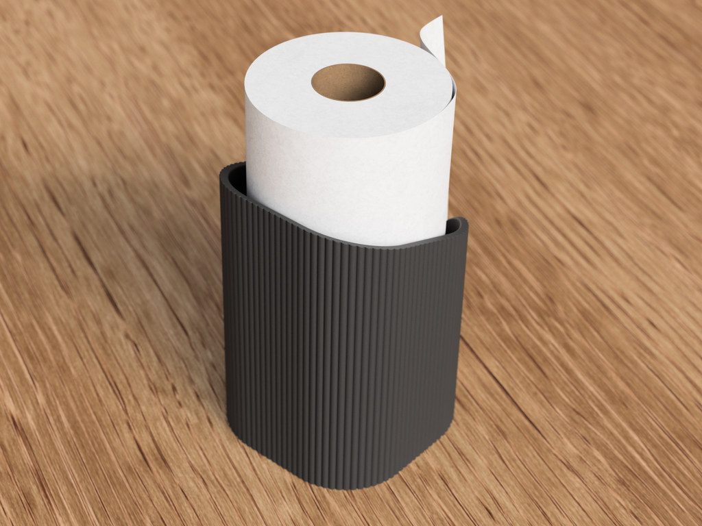 Japandi Paper Towel Holder – minimalistisch & funktional | 3D-Druck Design | Stil für deine Küche 🧺
