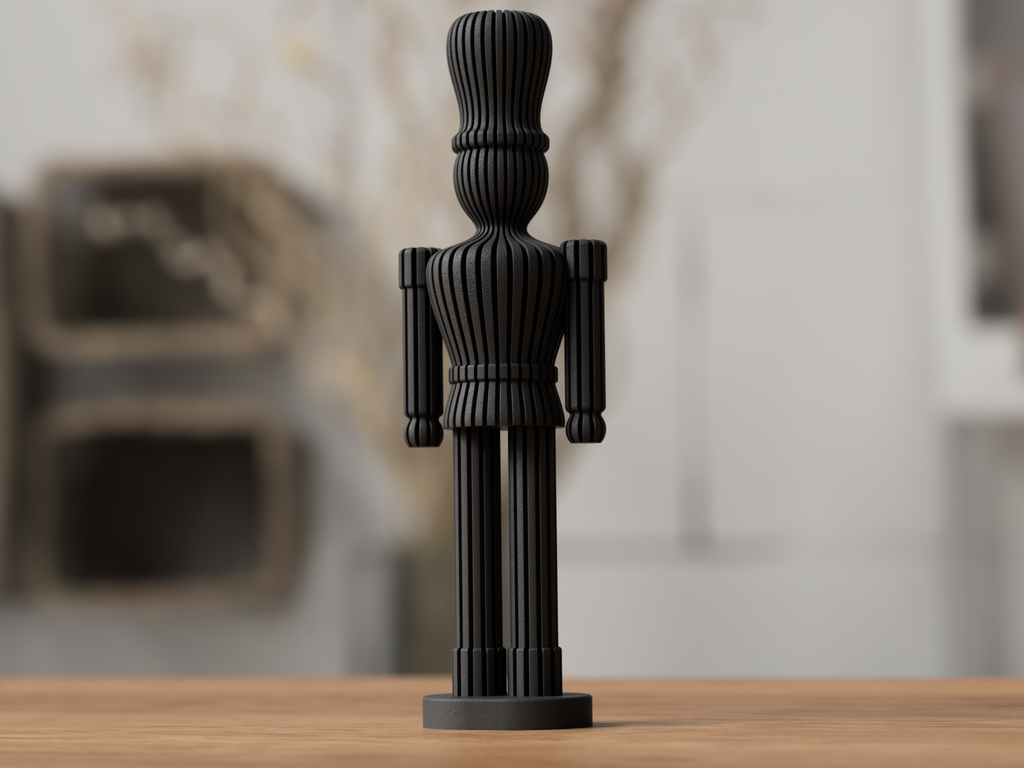 Nussknacker Deko – modern & minimalistisch | 3D-Druck Design | Stilvolle Winter Dekoration ⭐️