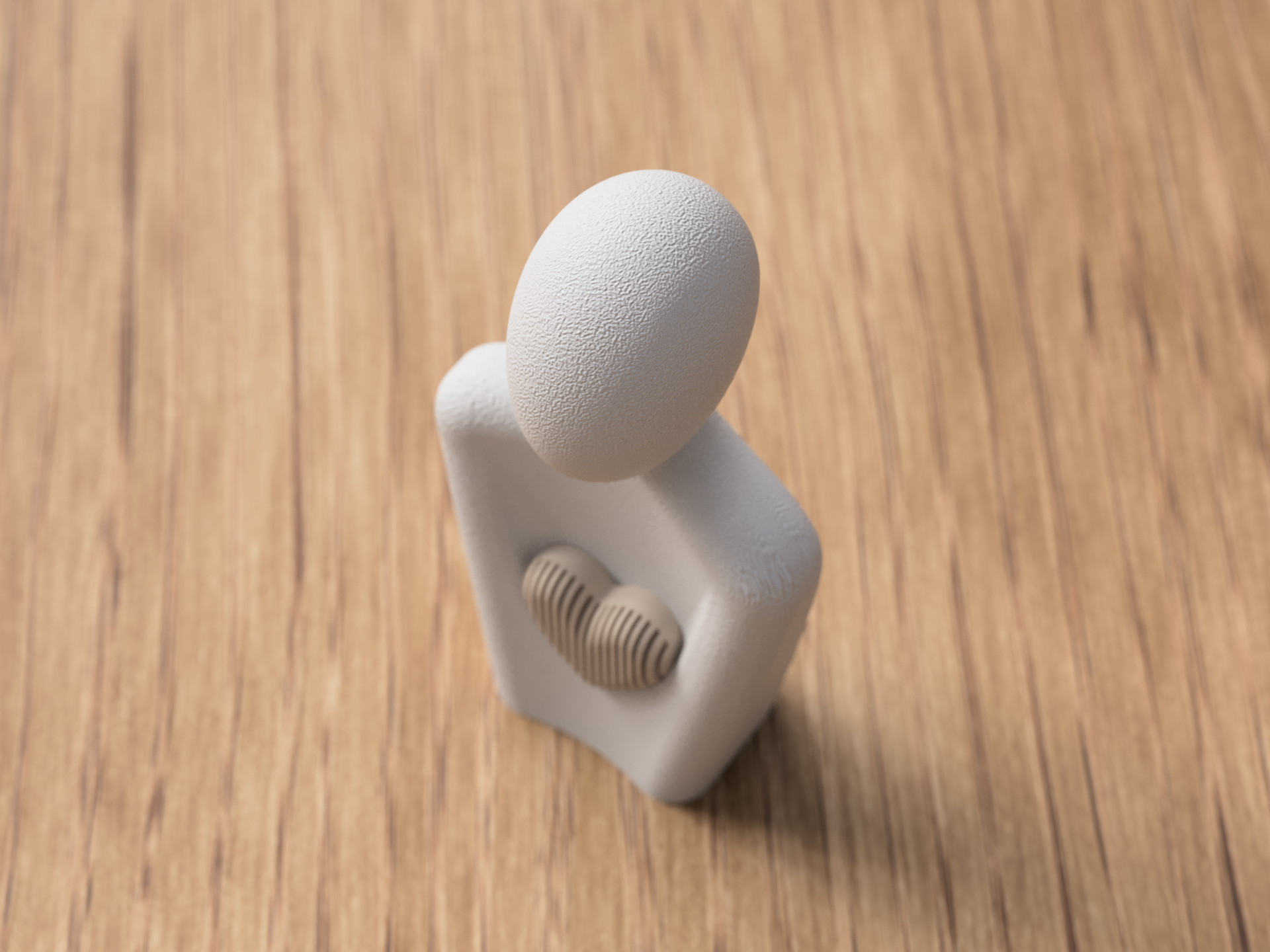 Heart of Love Statue – modern & minimalistisch | 3D-Druck Design | Ein Herz für Lieblingsmenschen 🫂