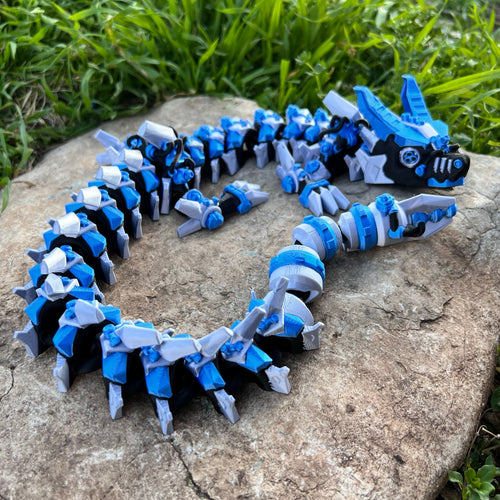 Articulated CyberFang Dragon – Wächter der Zukunft | Wunschgröße & Farbe
