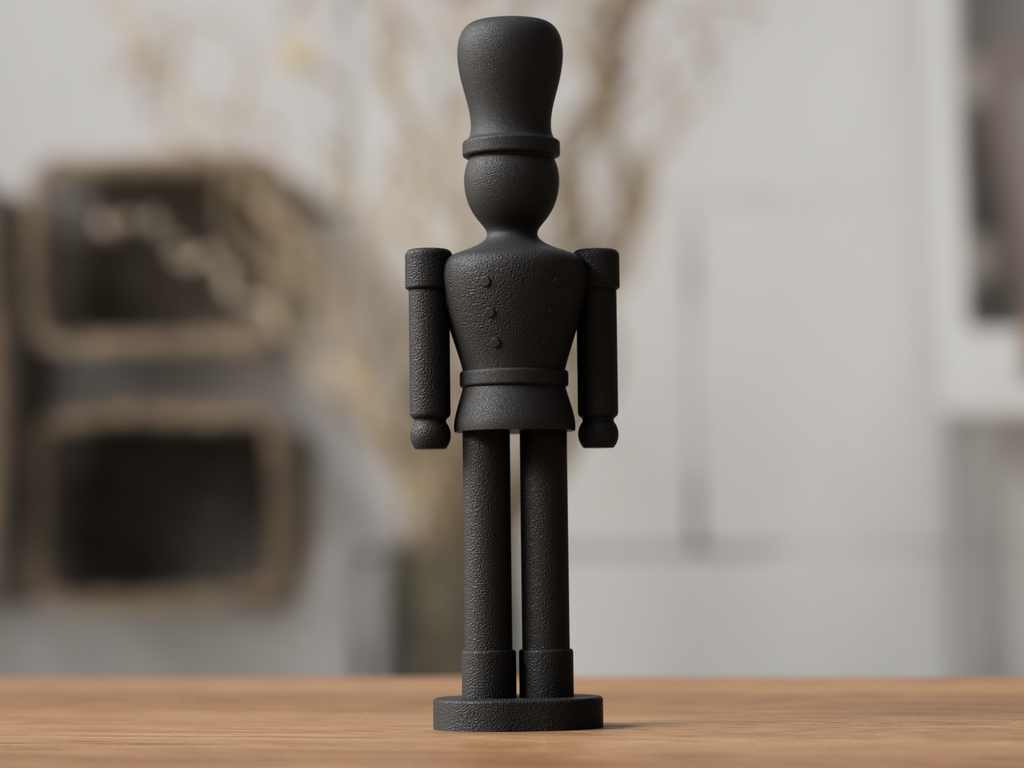 Nussknacker Deko – modern & minimalistisch | 3D-Druck Design | Stilvolle Winter Dekoration ⭐️