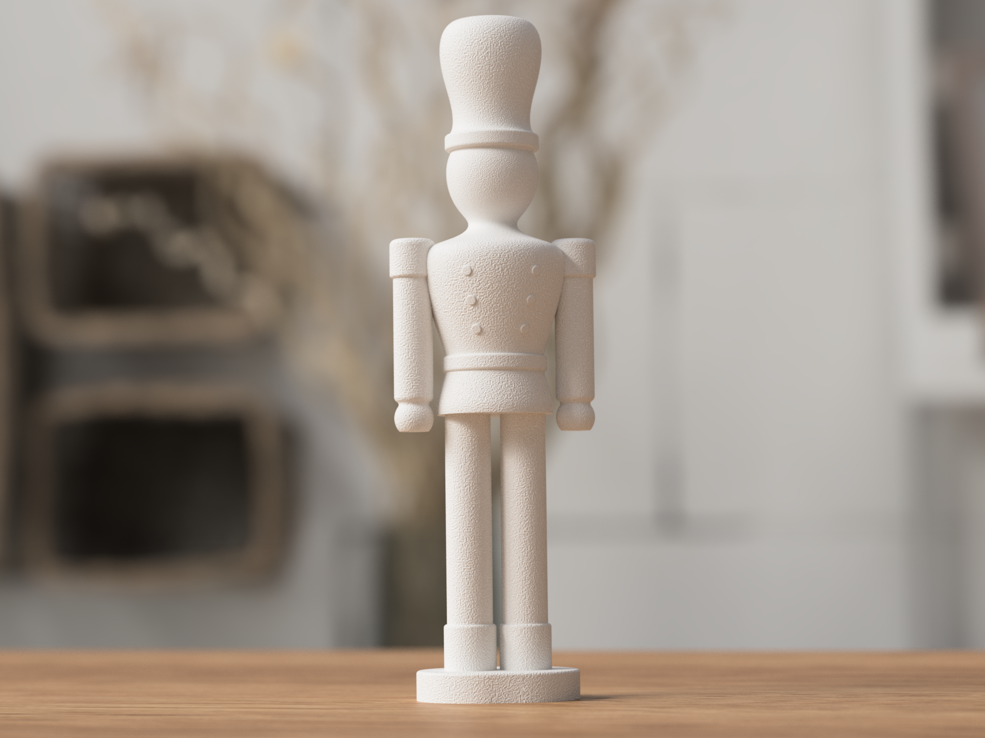 Nussknacker Deko – modern & minimalistisch | 3D-Druck Design | Stilvolle Winter Dekoration ⭐️