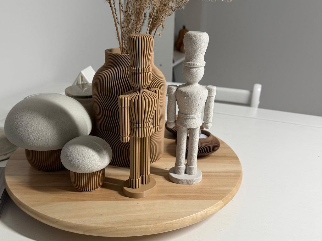 Nussknacker Deko – modern & minimalistisch | 3D-Druck Design | Stilvolle Winter Dekoration ⭐️