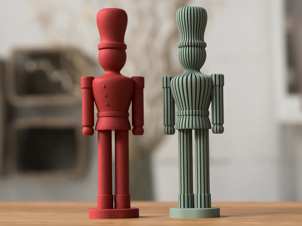 Nussknacker Deko – modern & minimalistisch | 3D-Druck Design | Stilvolle Winter Dekoration ⭐️