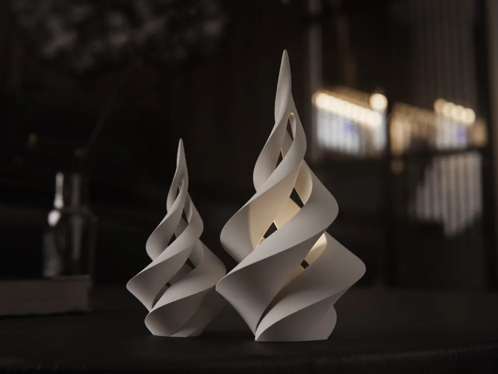 Spiral-Weihnachtsbäume – Moderne Eleganz | 3D-Druck Design | Stilvolle Winter Dekoration ⛄️