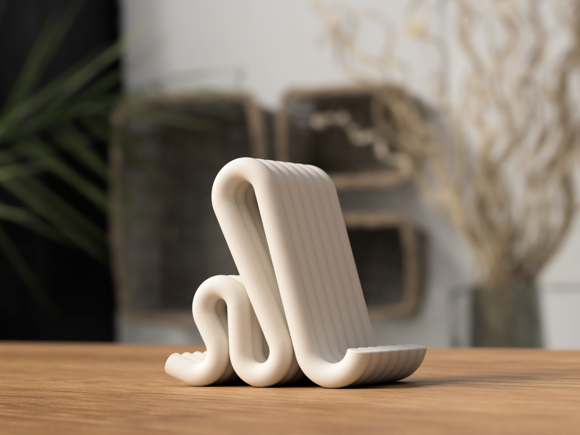Flow Phone Stand – modern & minimalistisch | 3D-Druck Design | Stilvoller Smartphone-Halter 📱