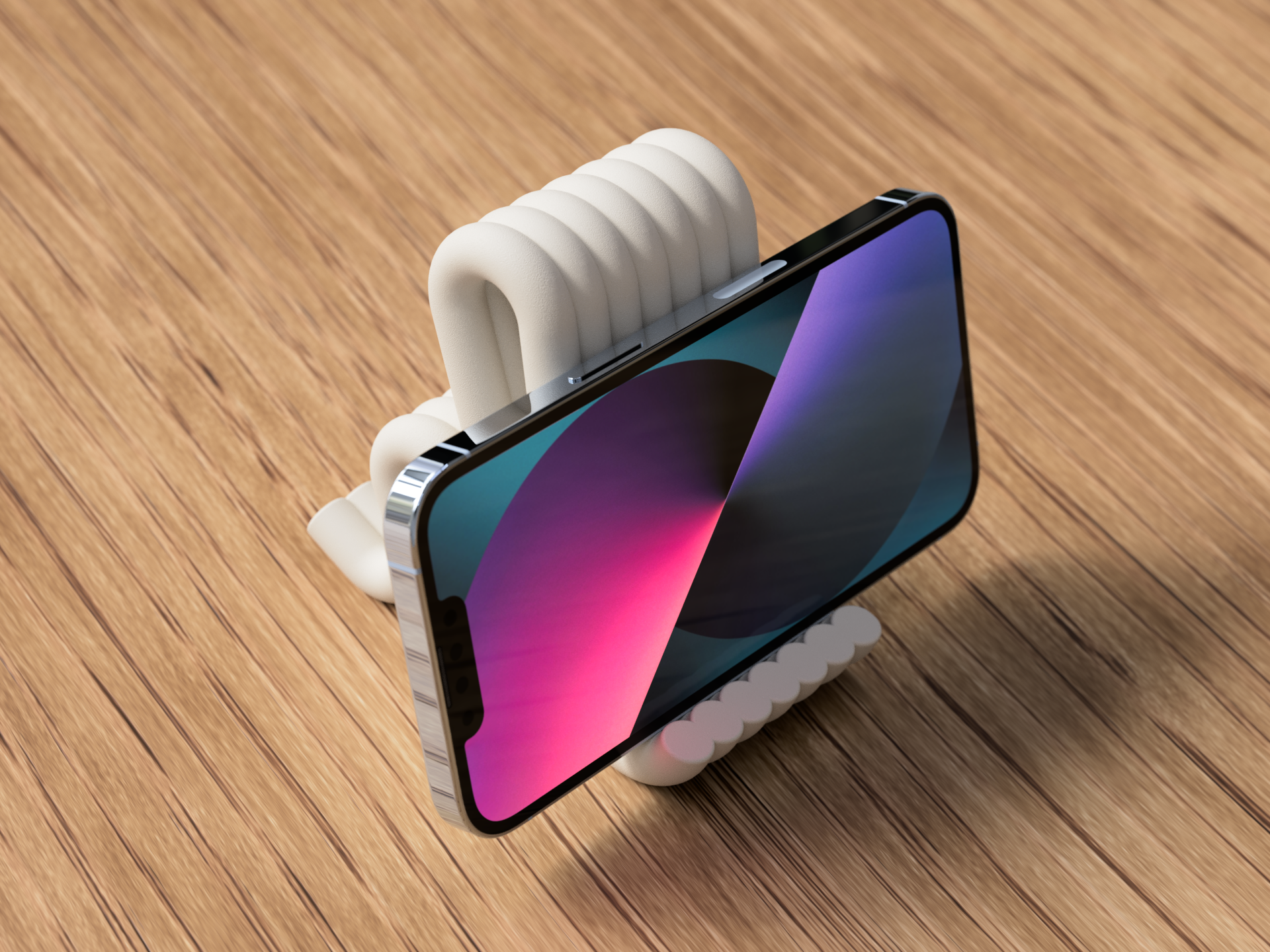 Flow Phone Stand – modern & minimalistisch | 3D-Druck Design | Stilvoller Smartphone-Halter 📱