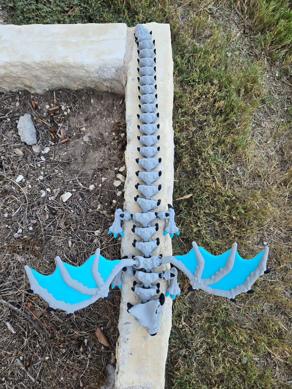 Articulated Wolf-Drache – Bewegliches Fabelwesen | Wunschgröße & Farbe