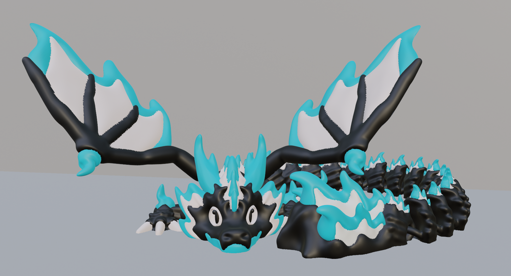 Articulated FireStorm Dragon – Majestätischer Feuerdrache | Wunschgröße & Farbe