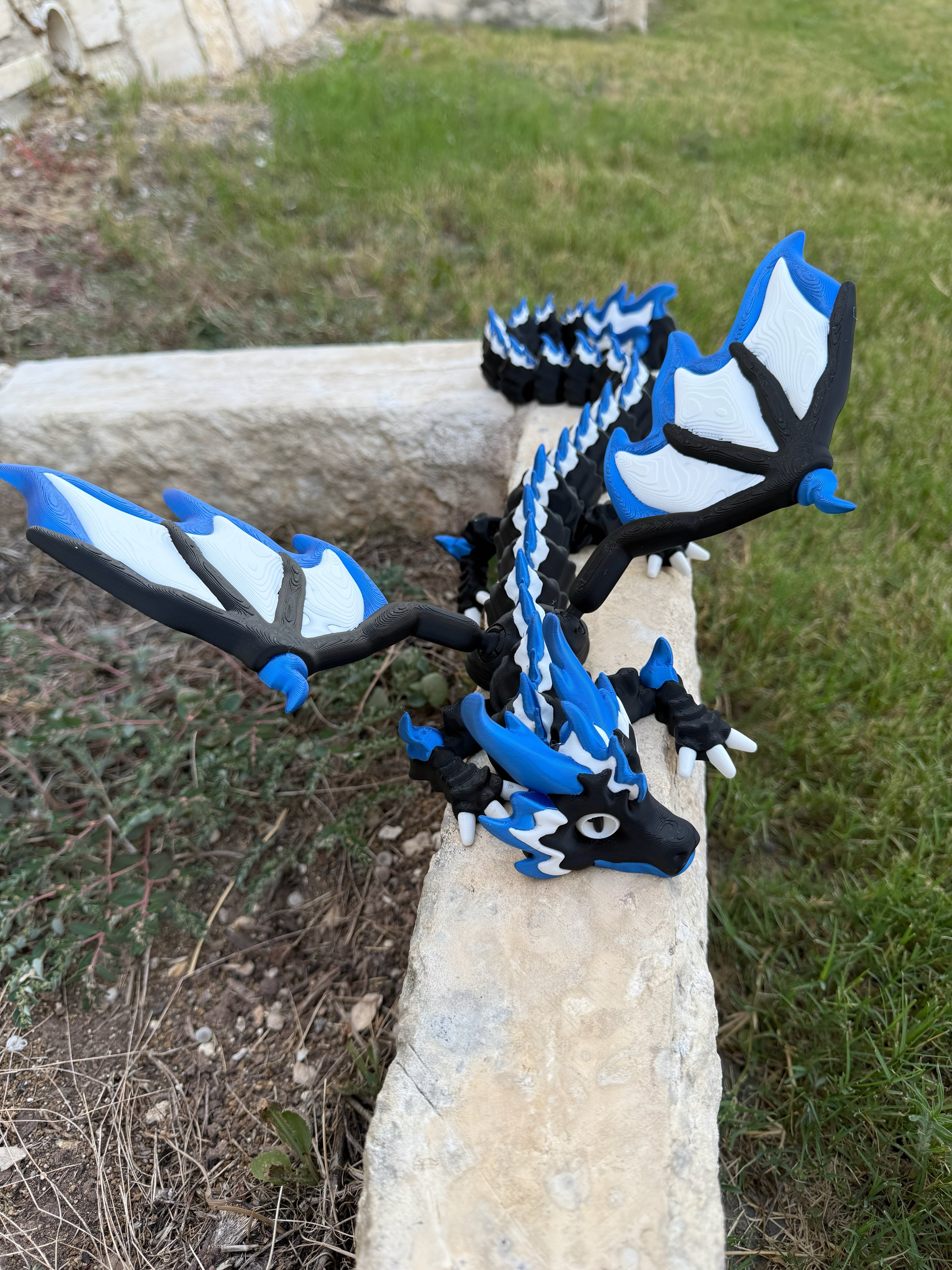 Articulated FireStorm Dragon – Majestätischer Feuerdrache | Wunschgröße & Farbe