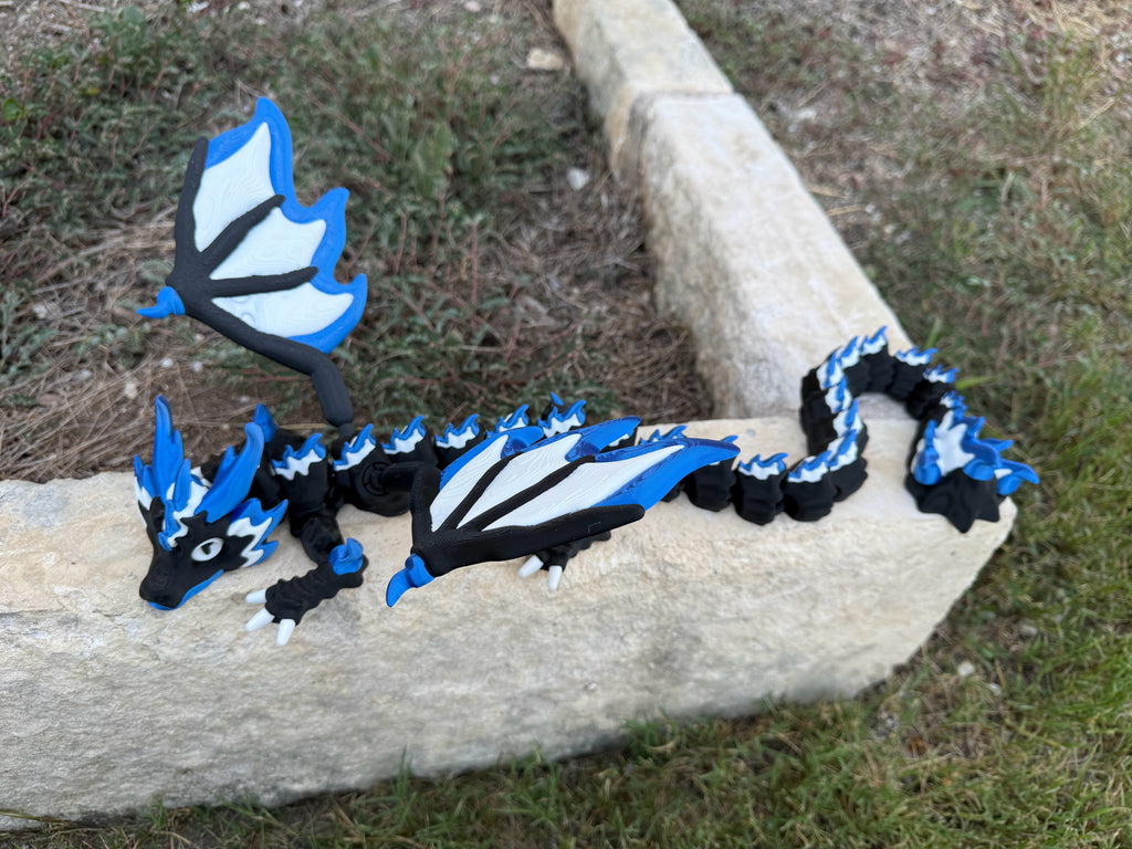 Articulated FireStorm Dragon – Majestätischer Feuerdrache | Wunschgröße & Farbe