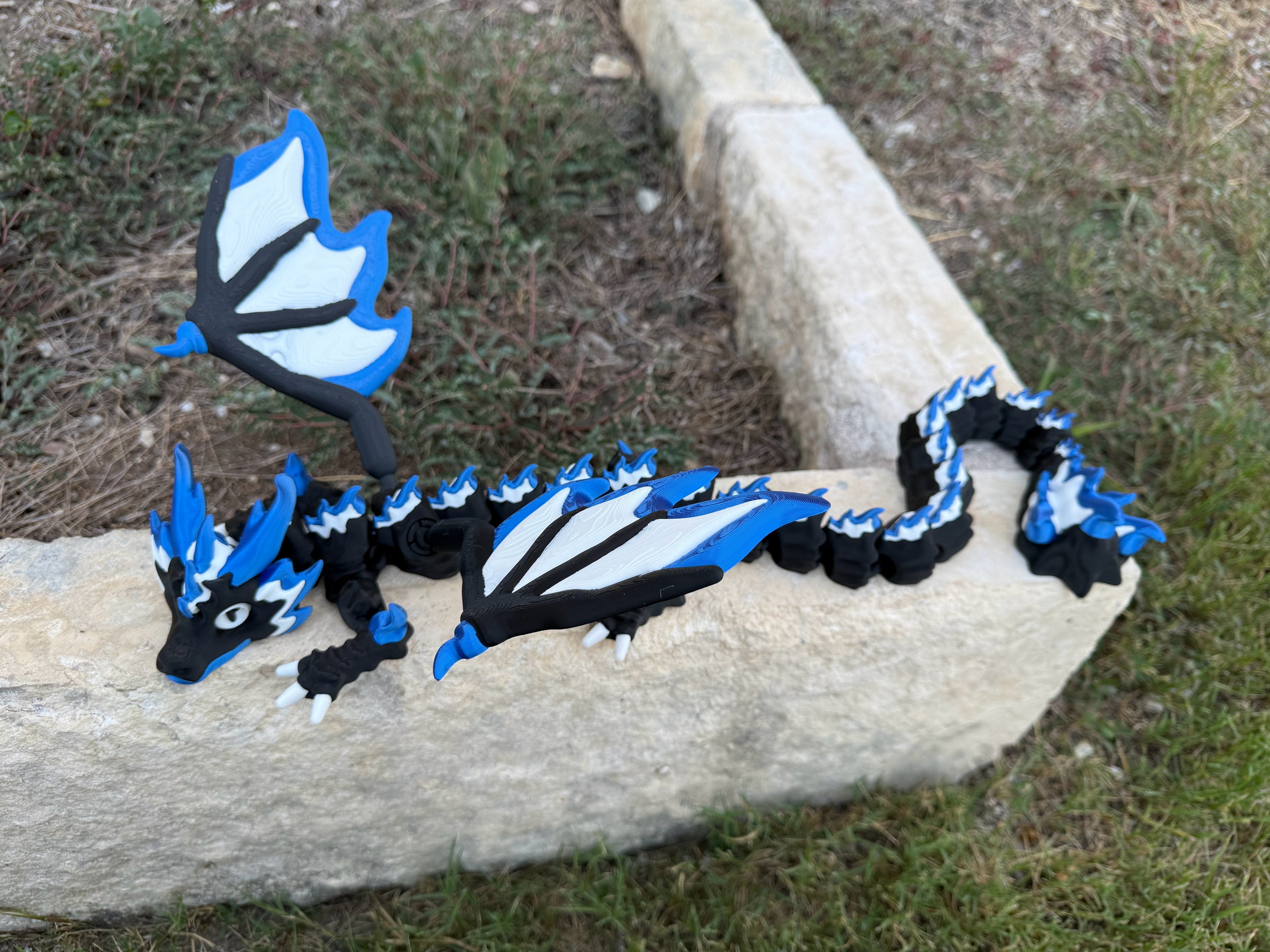 Articulated FireStorm Dragon – Majestätischer Feuerdrache | Wunschgröße & Farbe